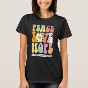 Peace Liebe Hope Pitt Hopkins Syndrom PHS Awarenes T-Shirt