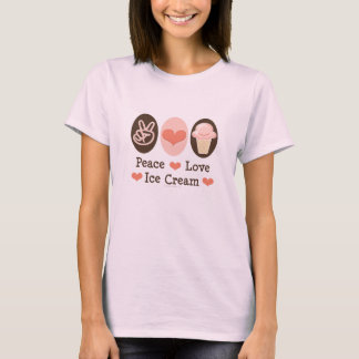 Peace Liebe Ice Creme Bio Tshirt