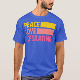 Peace Liebe Ice Skaten Vater wie ein normaler Vate T-Shirt