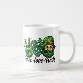 Peace Liebe Irish Tasse - Perfekt für St. Patrick'