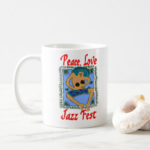 Peace Liebe Jazz Fest hinzufügen Kaffeetasse
