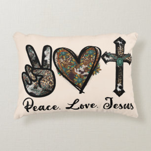 Peace Liebe Jesus Akzent Pillow Dekokissen