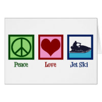 Peace Liebe Jet Ski Card