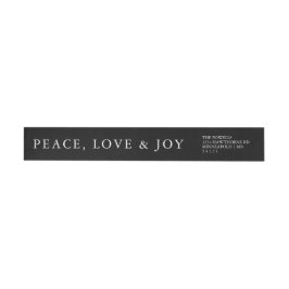 Peace Liebe Joy Classic Minimal Typografy Black