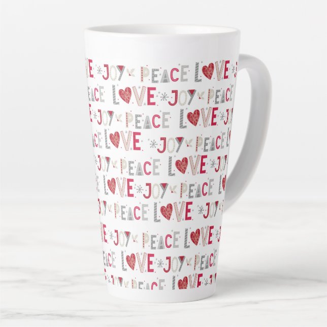 Peace Liebe Joy Milchtasse (Rechte Ecke)