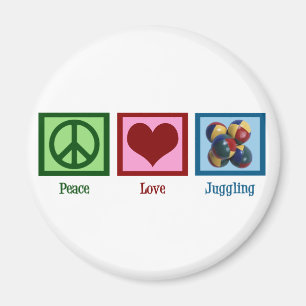 Peace Liebe Juggling Magnet
