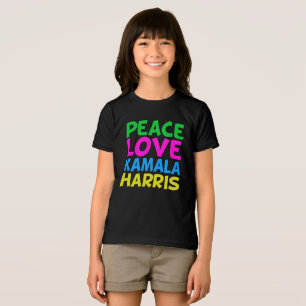 Peace Liebe Kamala Harris Niedlich Kids Tri-Blend Shirt