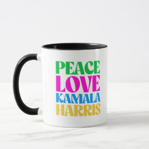 Peace Liebe Kamala Harris Tasse