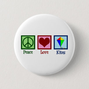 Peace Liebe Kites Button
