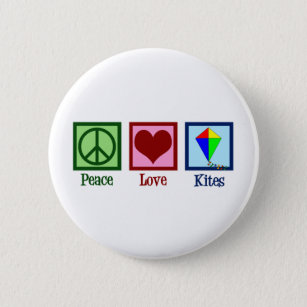 Peace Liebe Kites Button