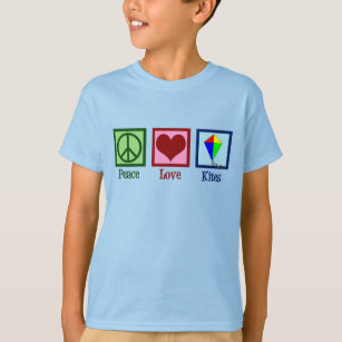 Peace Liebe Kites Niedlich Kite Festival Kinder T-Shirt