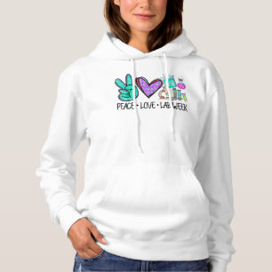 Peace Liebe Labrador Week 2022 Medical Laboratory  Hoodie