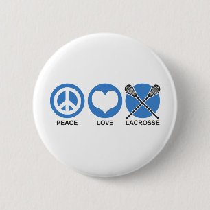 Peace Liebe Lacrosse Button