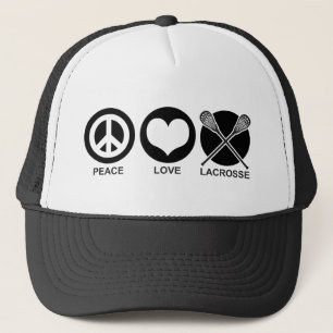 Peace Liebe Lacrosse Truckerkappe