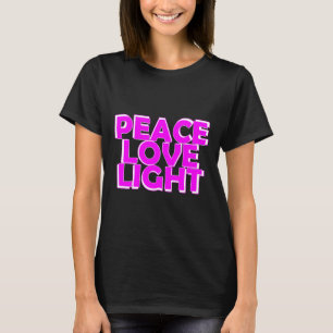 Peace Liebe Light Yoga Sprichwort T-Shirt