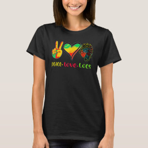 Peace Liebe Locations Black History Month African  T-Shirt