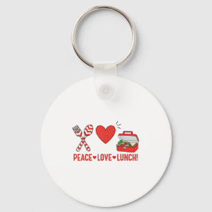 "Peace Liebe Lunch Lady Apprecision Box" Schlüsselanhänger