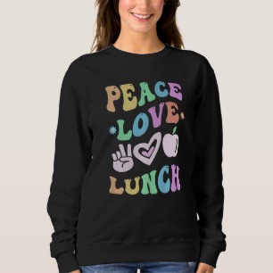 PEACE LIEBE LUNCH LADY Retro Cafeteria Locarno Sweatshirt