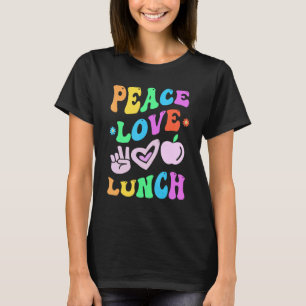 PEACE LIEBE LUNCH LADY Retro Cafeteria Lounge T-Shirt