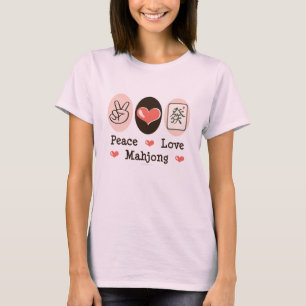 Peace Liebe Mahjong T Shirt