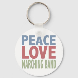 Peace Liebe Marching Band Schlüsselanhänger