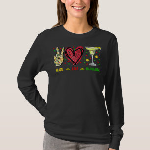 Peace Liebe Margarita Drinks Party Cinco De Mayo T-Shirt