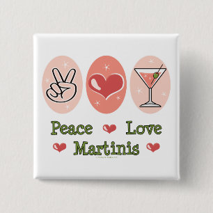 Peace Liebe Martini Button