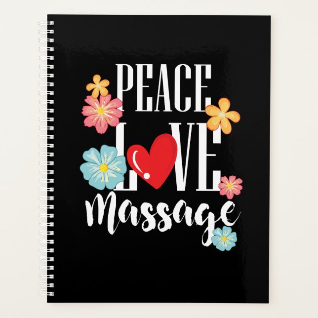 Peace Liebe Massage Planer (Vorderseite)