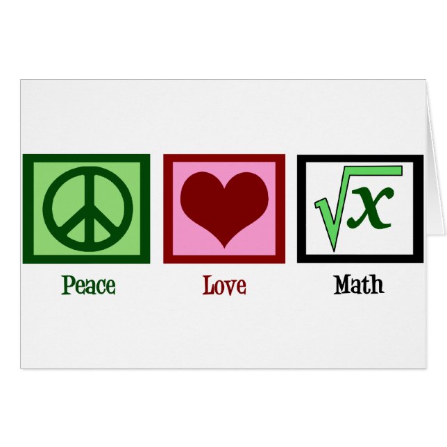 Peace Liebe Match Card (Vorderseite (Horizontal))