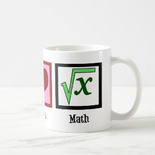 Peace Liebe Math Tasse