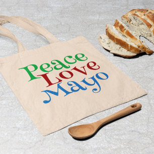 Peace Liebe Mayonnaise Funny Mayo Tragetasche