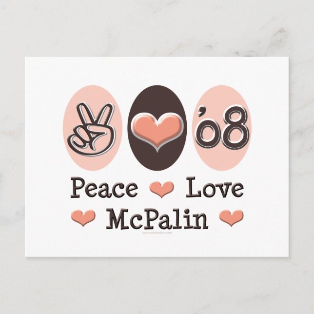 Peace Liebe McPalin Postcard 08 Postkarte (Vorderseite)
