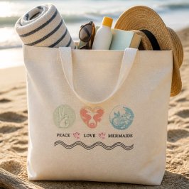 Peace Liebe Mermaids Jumbo Tasche