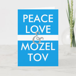 PEACE LIEBE & MOZEL TOV FEIERTAGSKARTE