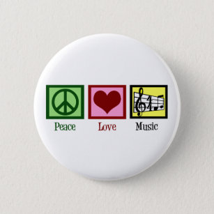 Peace Liebe Music Button