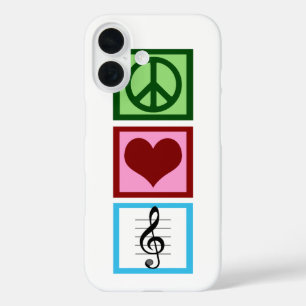 Peace Liebe Music iPhone 16 Hülle