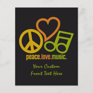 Peace Liebe Music Custom Flyers Flyer