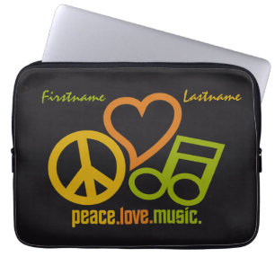 Peace Liebe Music Custom Laptop-Ärmel Laptopschutzhülle