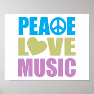 Peace Liebe Music Poster