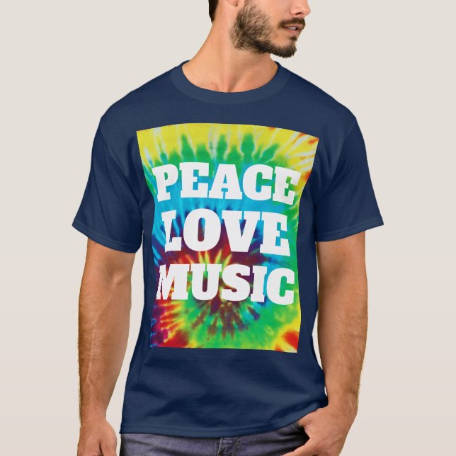 Peace Liebe Music T-Shirt (Vorderseite)