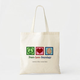 Peace Liebe Neurologie Custom Neurologist Tragetasche