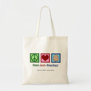 Peace Liebe Neurologie Custom Neurologist Tragetasche