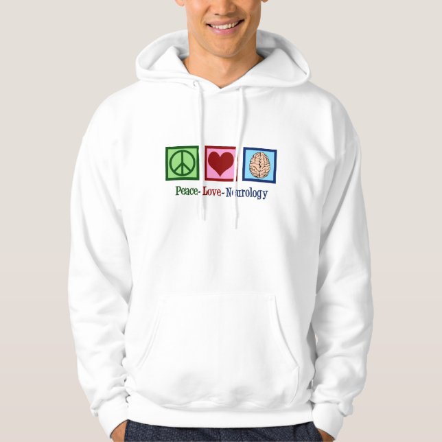 Peace Liebe Neurologie - Neurologe Hoodie (Vorderseite)
