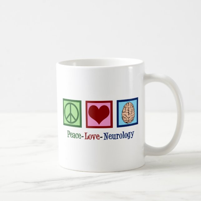Peace Liebe Neurologie - Neurologe Tasse (Rechts)