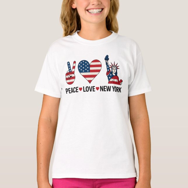 Peace Liebe New York T-Shirt (Vorderseite)