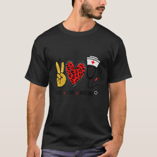 Peace Liebe Nursing Symbol Nurlife T-Shirt