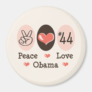 Peace Liebe Obama 44 Magnet