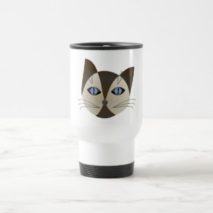 Peace Liebe Office Party dank Pattern farbenfroh Reisebecher