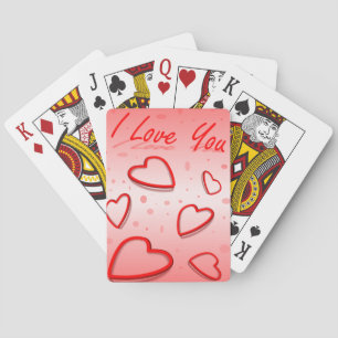 Peace Liebe Office Party dank Pattern farbenfroh Spielkarten