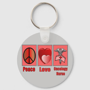 Peace Liebe ONCOLOGY Nurse Schlüsselanhänger